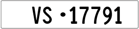 Trailer License Plate